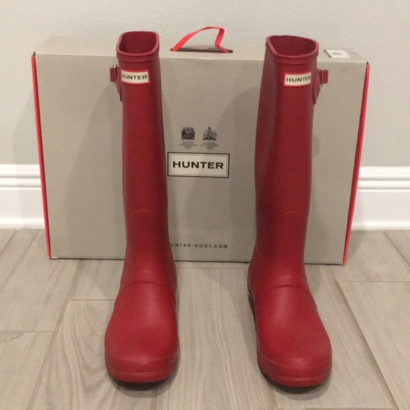 Hunter Shoes - Military Red Hunter Boots Size 10